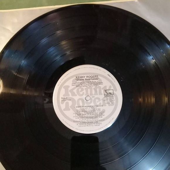 Kenny Rogers Share Your‎ Love Vinyl LP Record - Picture 4 of 5